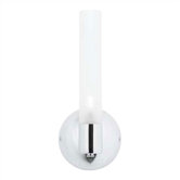 Top One Light Fluorescent Wall Sconce in in Polished Chrome
