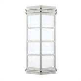 Modular New York 120W Small Outdoor Wall Light in Stainless Steel