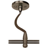 LED Illuminated Monorail Round Canopy in Bronze