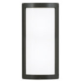 Omni 120V Medium One Light Outdoor Wall Sconce with Opal Glass Shade in Silver
