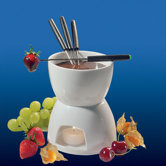 Porcelain Chocolate Fondue Set