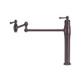 Opulence Deck Mount Double Handle Pot Filler Faucet