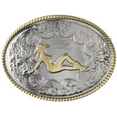 Mud Flap Cowgirl Buckle
