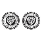 Concho Heart Earrings