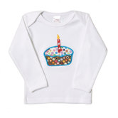 Long Sleeved Cupcake T-shirt in White