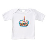 Short Sleeved Cupcake T-shirt in White