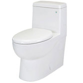 Matera One Piece Elongated Toilet in White