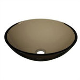 Glass Sink in Tinted Brown
