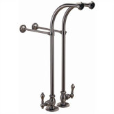 Freestanding Bath Supply with Metal Lever Handles
