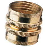 0.75" Double Female Brass Pipe Fitting