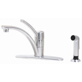 Parisa One Handle Centerset Kitchen Faucet with Side Spray