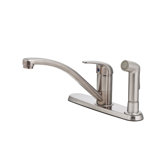 Pfirst One Handle Centerset Kitchen Faucet with Side Spray