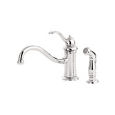 Marielle One Handle Centerset Kitchen Faucet with Side Spray