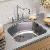 Stainless 8.5" Steel Culinaire Undermount Single Bowl kitchen sink