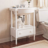 Retrospect Washstand with Sink in White