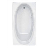 Evolution Oval Comfort Jet Whirlpool Bath Tub with Everclean in White