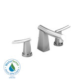 Green Tea Widespread Bathroom Sink Faucet with Double Lever Handles