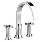 Berwick Double Handle Deck Mount Tub Only Faucet Cross Handle