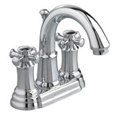 Portsmouth Centerset Bathroom Faucet with Double Cross Handles