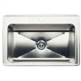 12" Deep Magnum Large Single Bowl Drop-In Kitchen Sink
