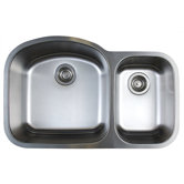 Stellar 1.6 Double Bowl Undermount Kitchen Sink