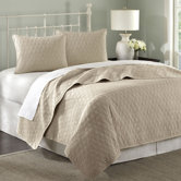 Zen Coverlet Set in Taupe