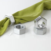 Nut Napkin Ring in Polished (Set of 4)