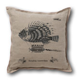 Retro-Futuristic Artifacts Airship Leonidas Pillow Cover