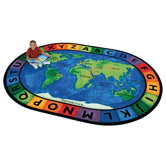 Printed Circletime Around the World Kids Rug