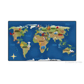Printed Continental Wonders Kids Rug