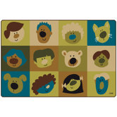 Friendly Faces Kids Rug