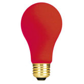 60W Ceramic A19 Incandescent Bulb in Red