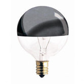 60W Half Chrome G40 Globe Shape Bulb