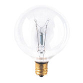 G16 Globe Candelabra Light Incandescent Bulb