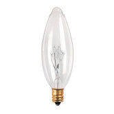 5W Incandescent Torpedo Chandelier Bulb in Clear