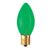 7W C9 Christmas Light in Transparent Green