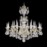 La Scala 24 Light Chandelier with Crystal