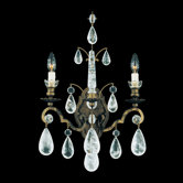 Versailles Rock Crystal 21.5" Two Light Wall Sconce