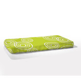 Organic Fitted Puddle Crib Sheet in Lawn Green