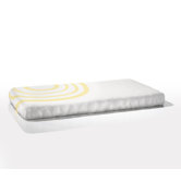 Organic Fitted Ripple Crib Sheet in Daffodil Yellow