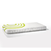 Organic Fitted Ripple Crib Sheet in Lawn Green