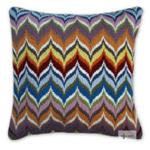 Bargello Flame Pillow