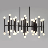 Meurice 42 Light Rectangular Chandelier