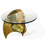 Brass Peacock Coffee Table