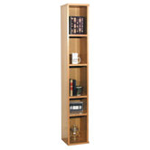 Heirloom 73.5" H Heavy Duty Tower Bookcase in Oak Veneer