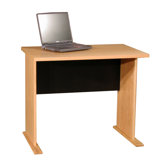 Modular Real Oak Wood Veneer 36" W Panel Office Desk