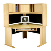 Modular 36" H x 48" W Panel Corner Desk Hutch