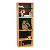 Modular Real 65.5" H Bookcase in Oak Wood Veneer