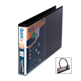 Legal-Size Binders, Round Ring, 1" Cap, 8-1/2"x14", Black