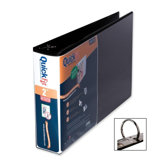 Legal-Size Binders, Round Ring, 2" Cap, 8-1/2"x14", Black